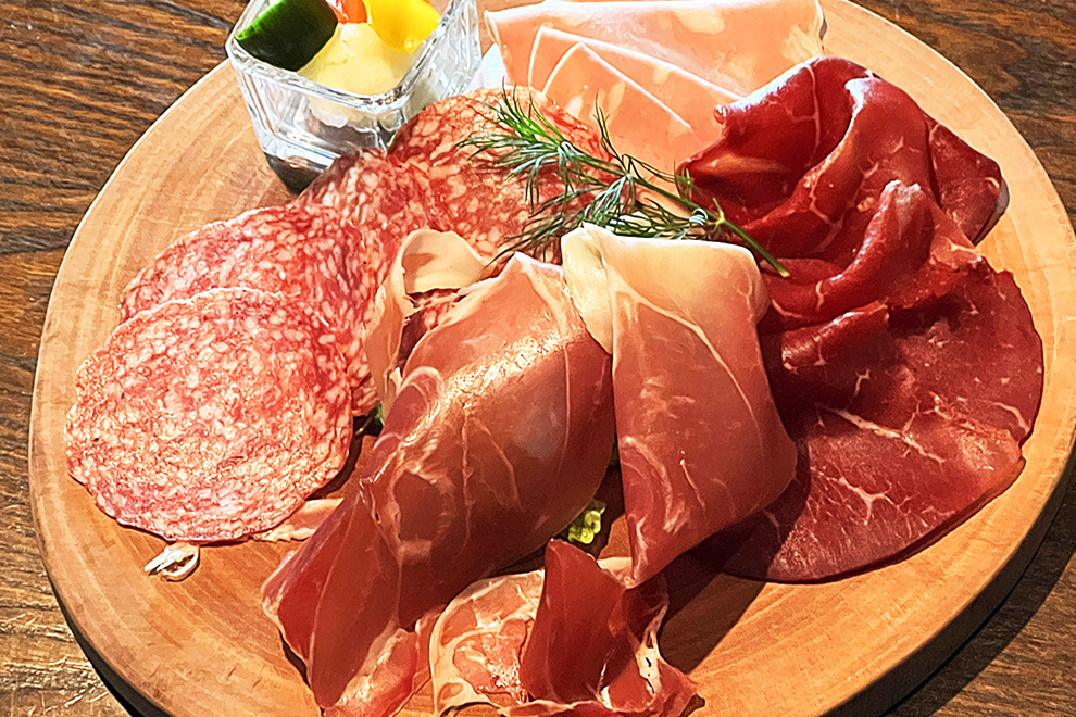 ハムの盛り合わせ